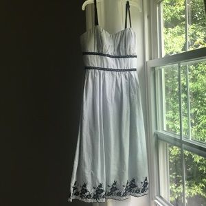 Black and white strappy dress